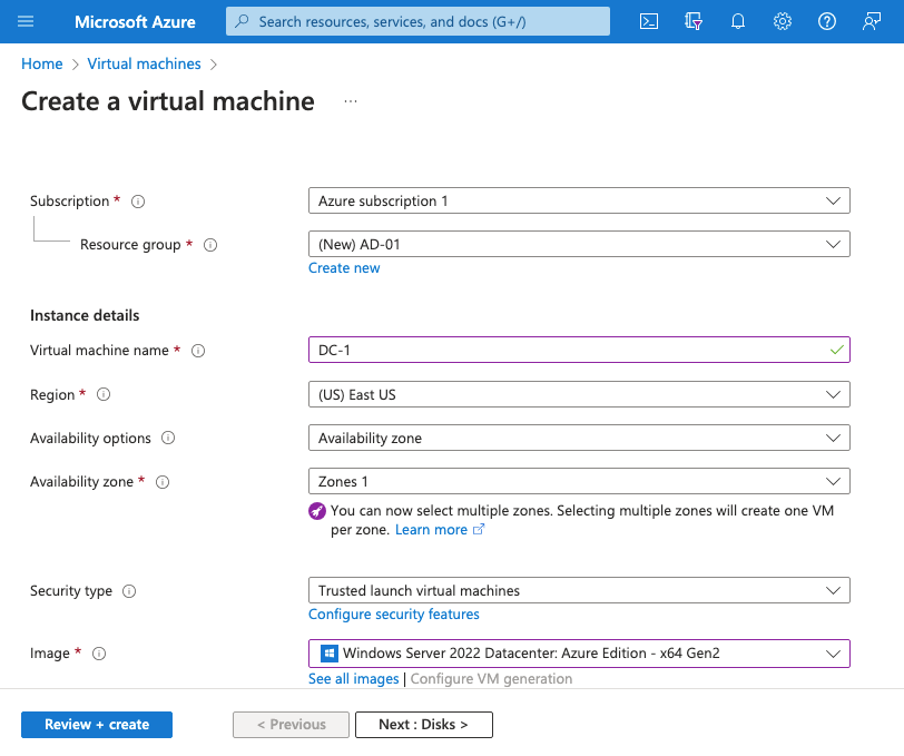 Domain Controller Setup