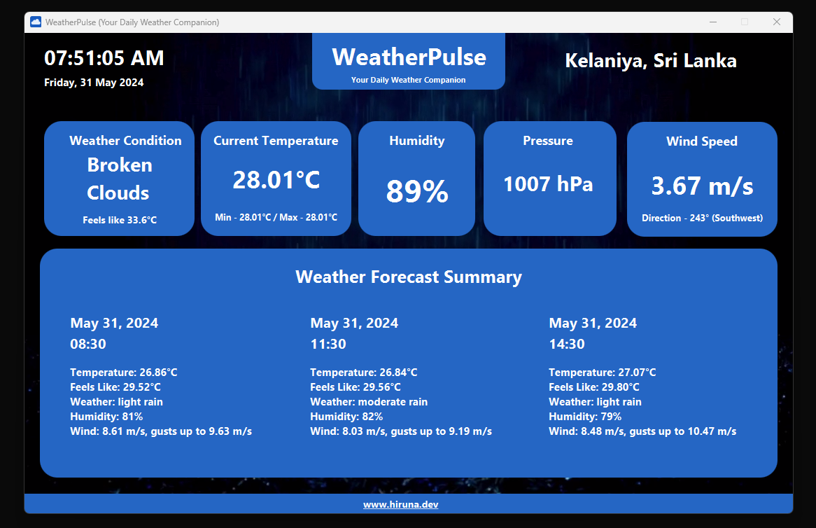 WeatherPulse Screenshot