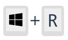 Windows button + R