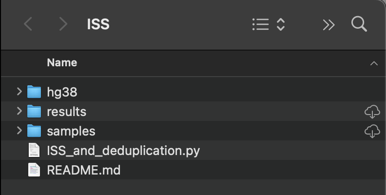 An image of the file structure necessary to run this script