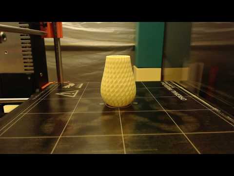 A timelapse of a double spiral vase made with Octolapse