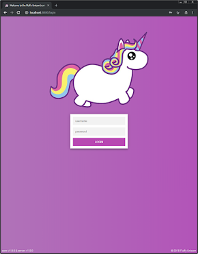 Login page