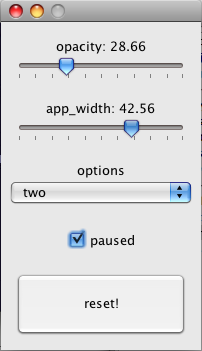 control panel