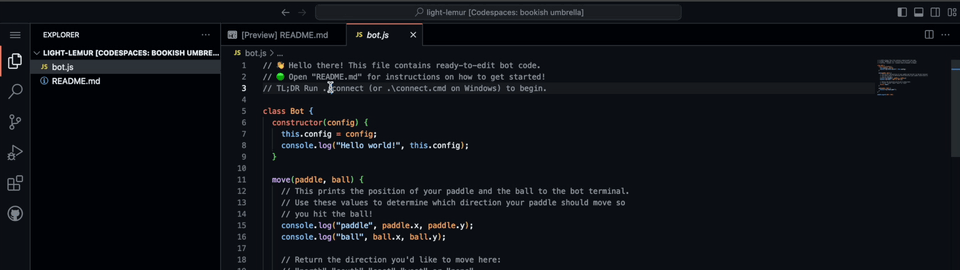 Connect Honest Hare to Zilch with the "./connect" (or on Windows "./connect.cmd") command.