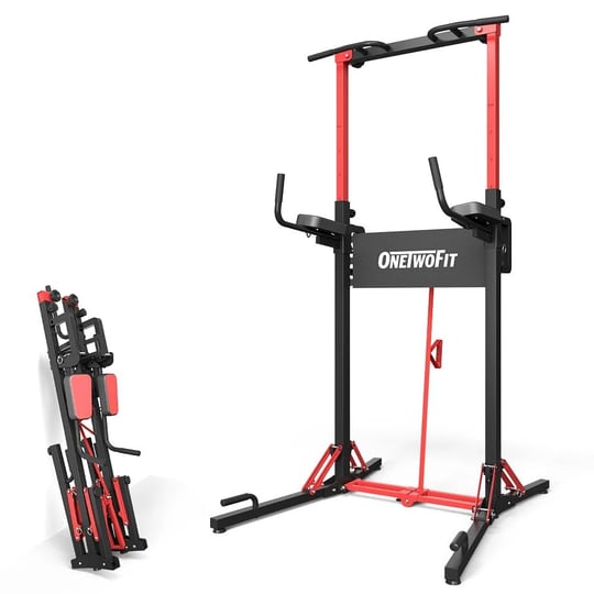 onetwofit-power-tower-pull-up-bar-station-multi-function-adjustable-height-foldable-dip-station-for--1