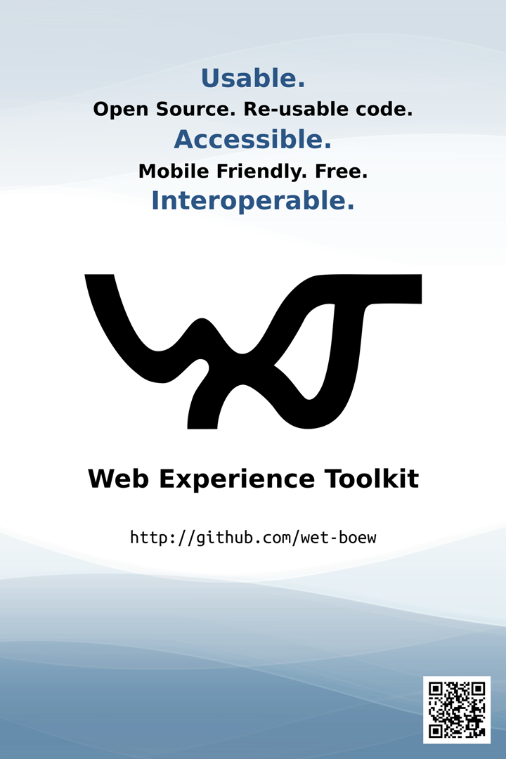 English poster for the Web Experience Toolkit.