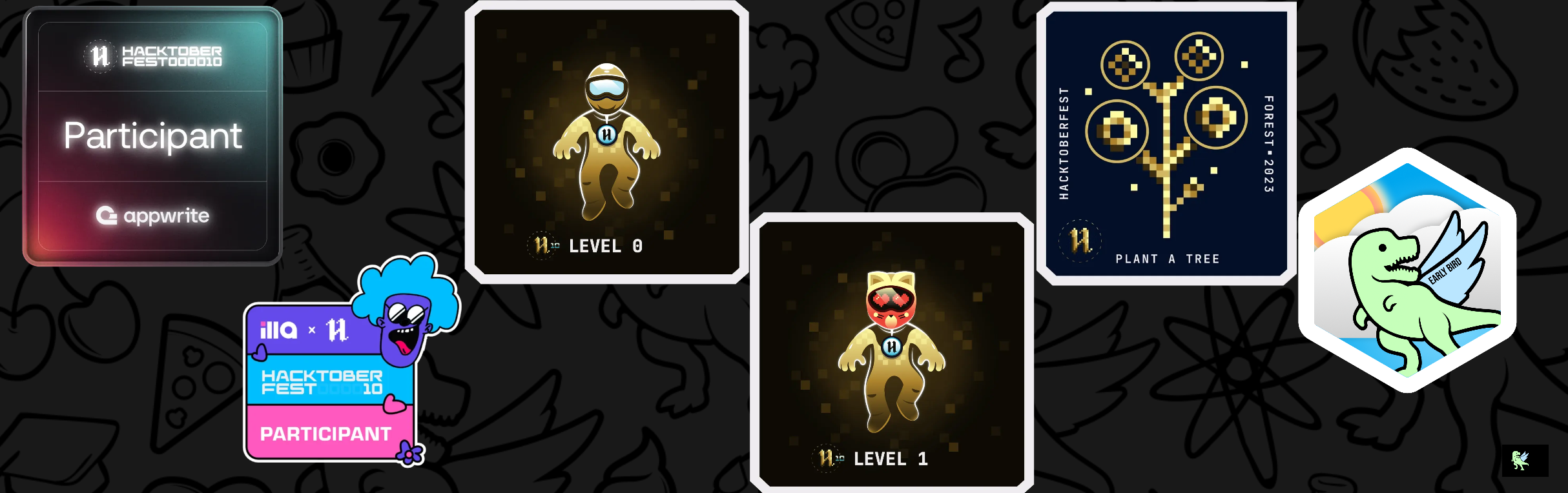 An image of @gaurang21's Holopin badges, which is a link to view their full Holopin profile