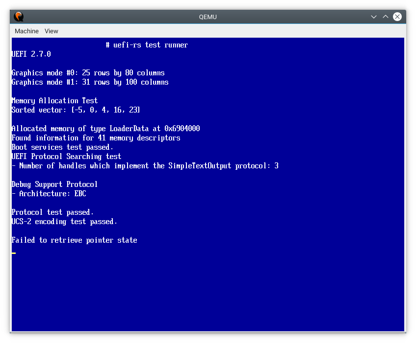 uefi-rs running in QEMU