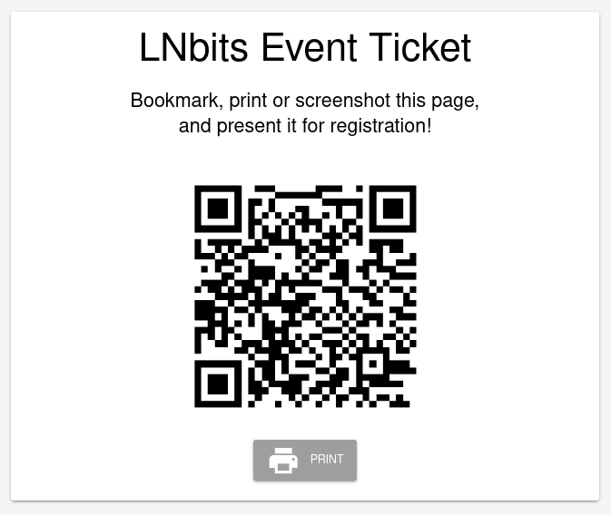 event ticket