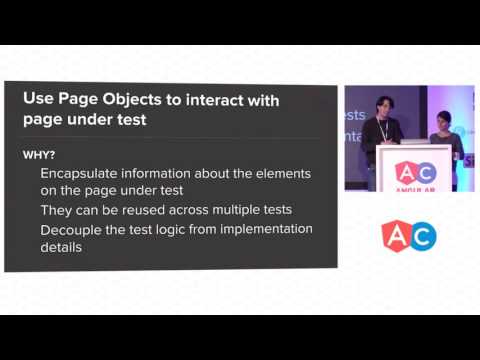 Protractor styleguide, AngularConnect 2015