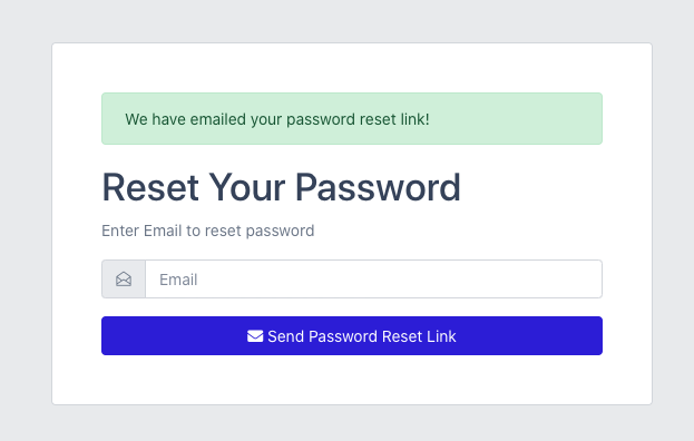 Reset Password Form