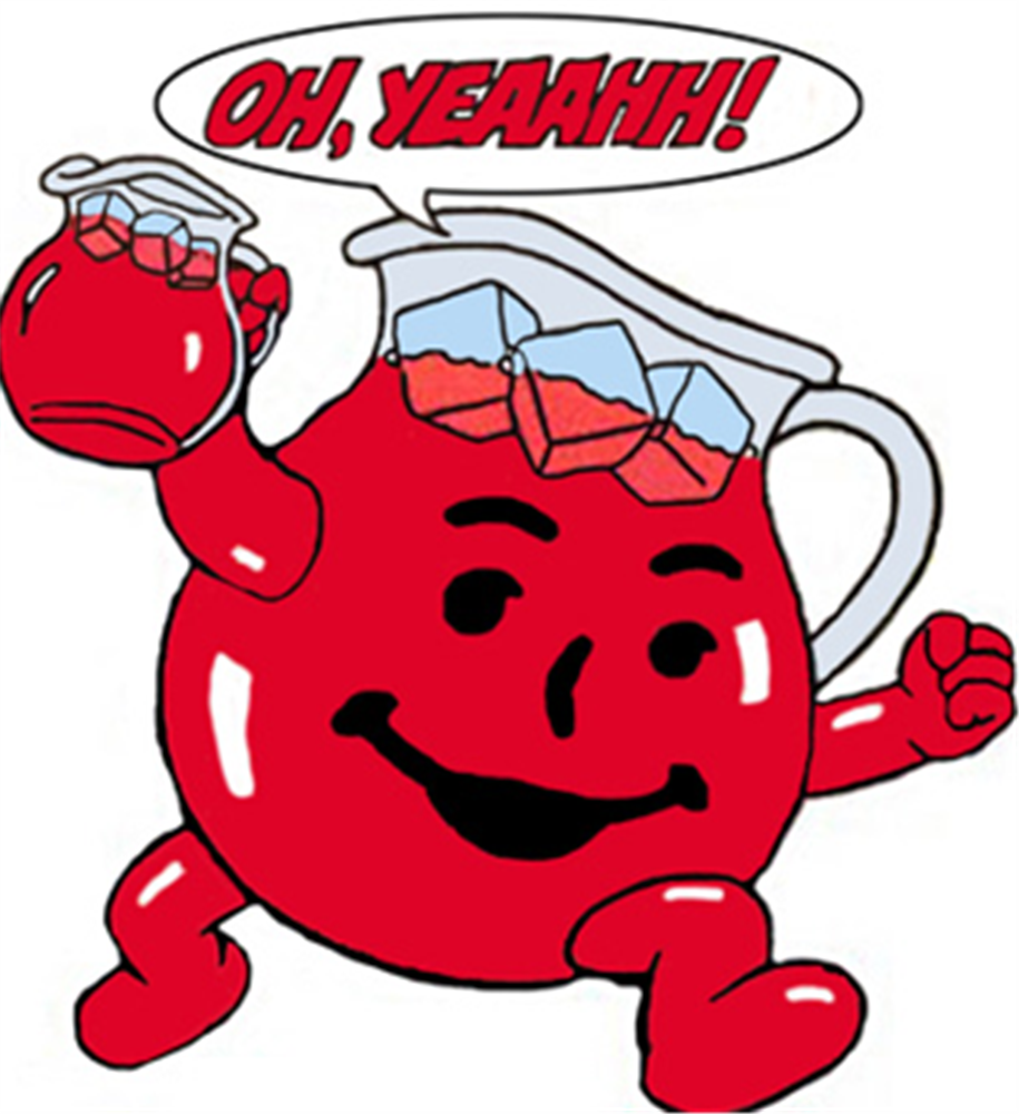 Kool-Aid Man saying Oh, Yeahh!