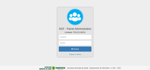 Painel Administrativo - Login