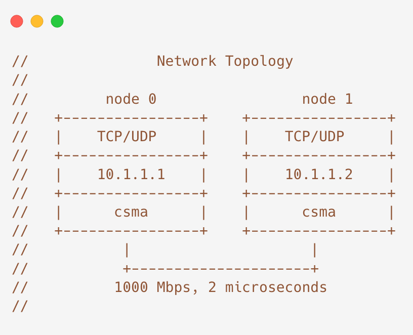 Network topology of our study