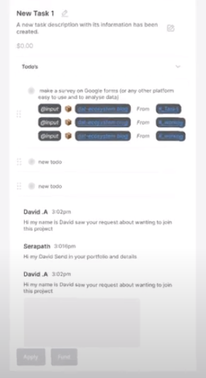 details task chat