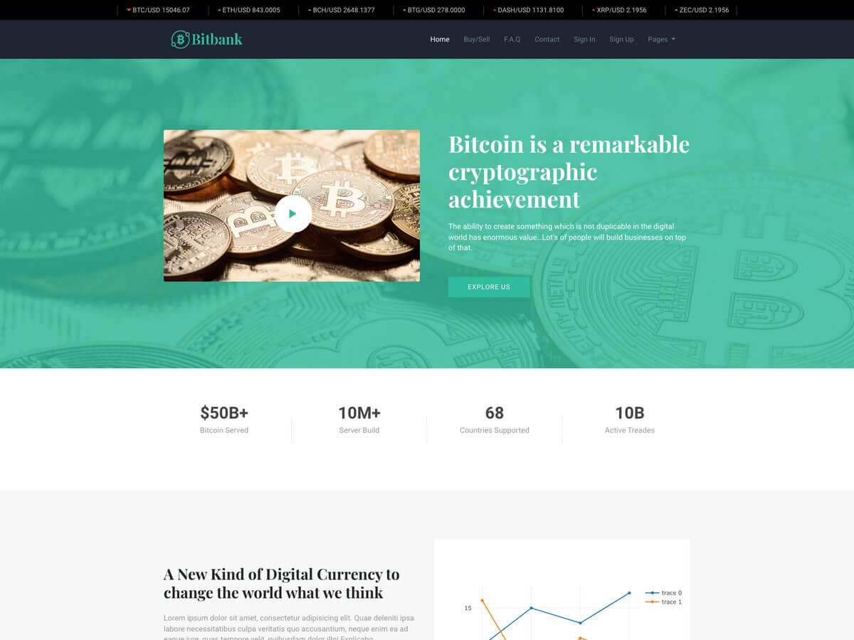 GitHub - themefisher/bitbank-bootstrap: Bitbank is a free Bootstrap  cryptocurrency template.