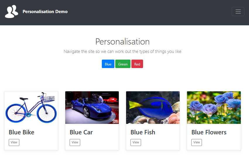 Personalisation for Sitecore