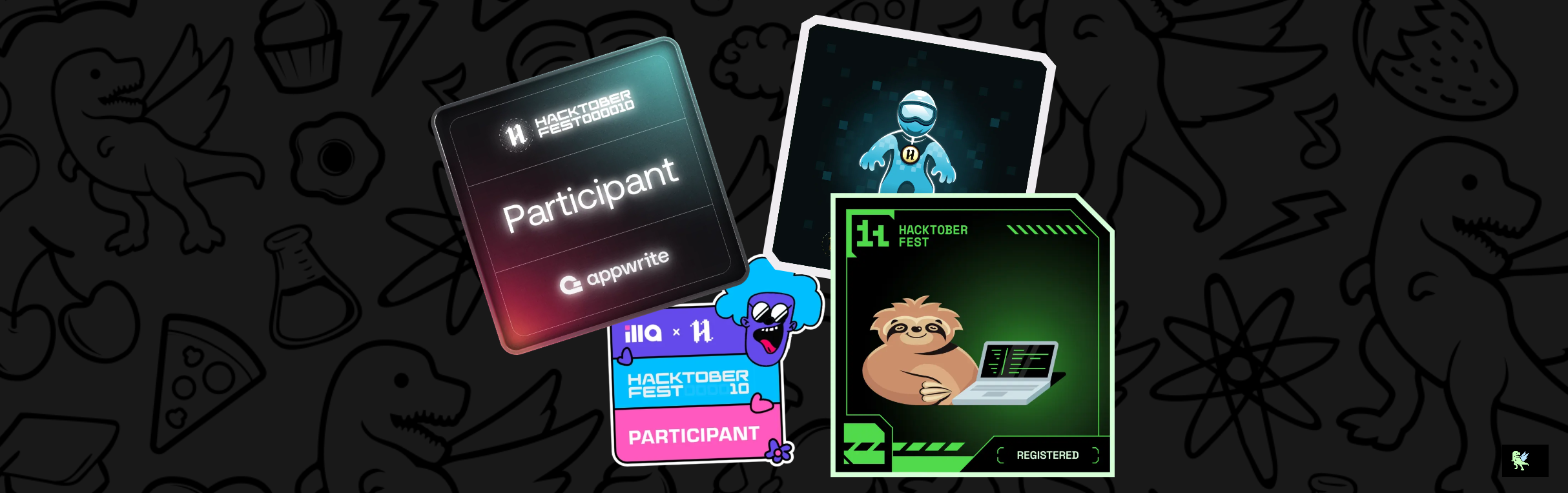 An image of @rcristiano's Holopin badges, which is a link to view their full Holopin profile