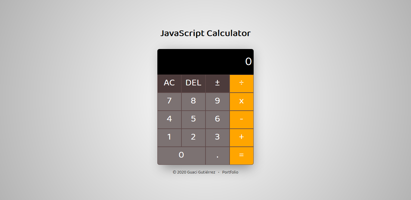 JavaScript Calculator