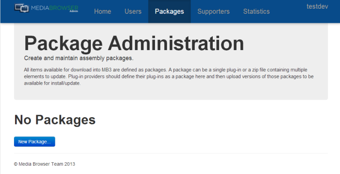 Package Admin