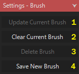 Settings Brush Section