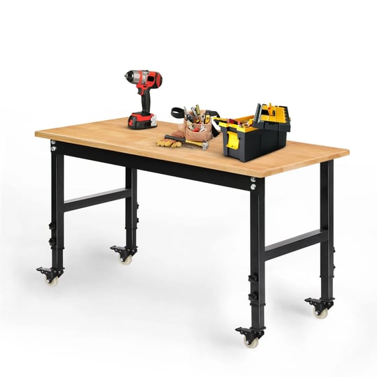 betterhood-48-heavy-duty-adjustable-workbench-for-garage-rubber-wood-shop-table-1