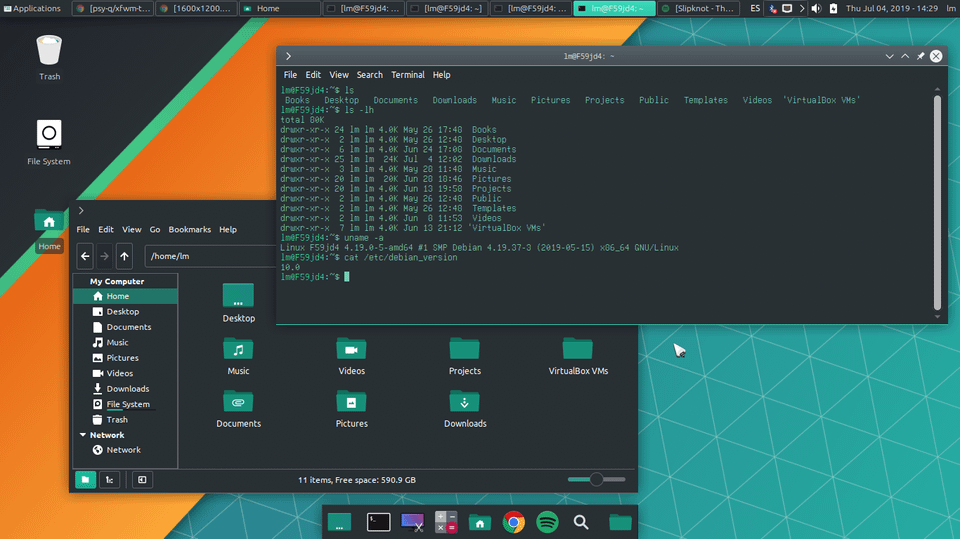 Xfce theme Breeze