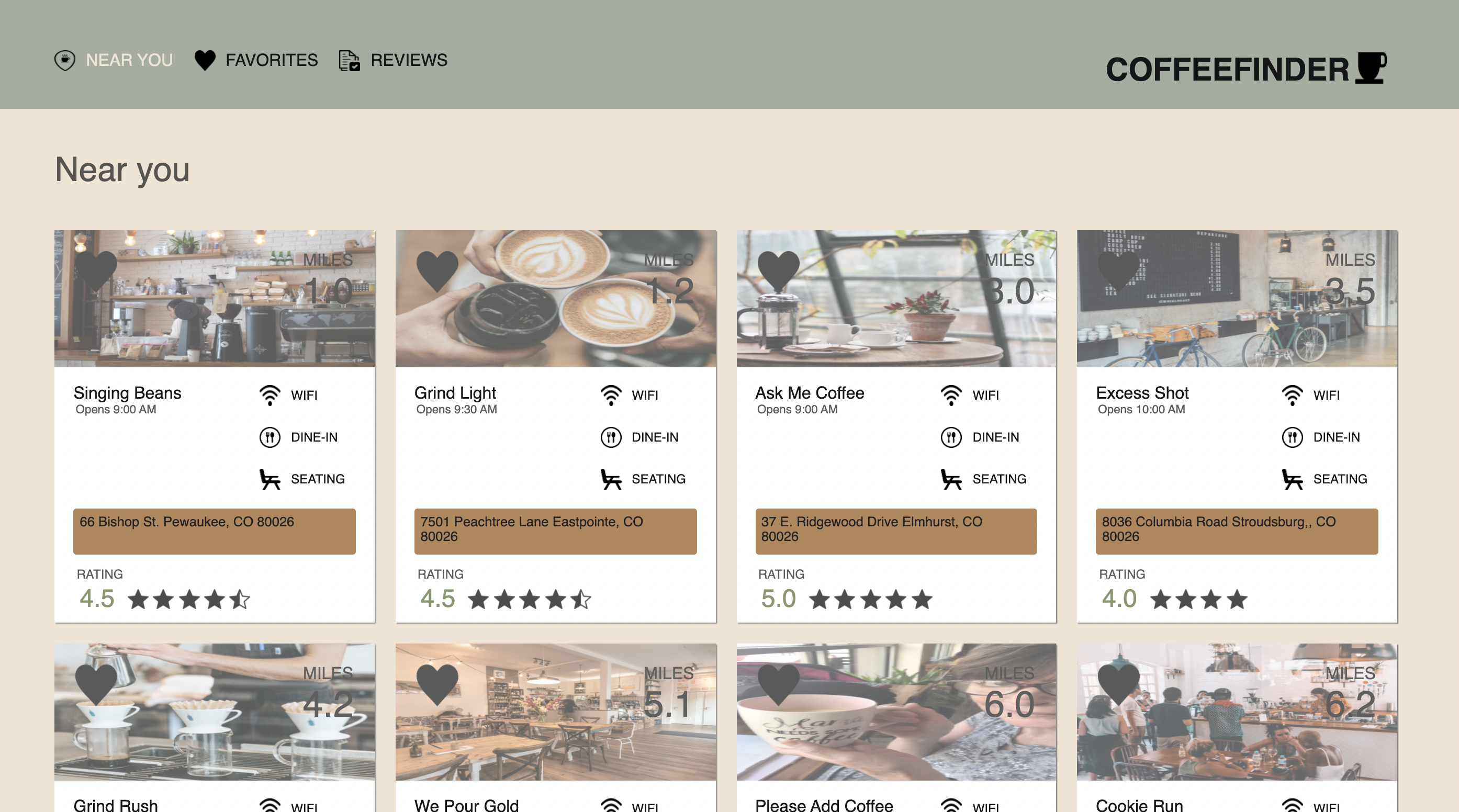 Coffee Finder Desktop