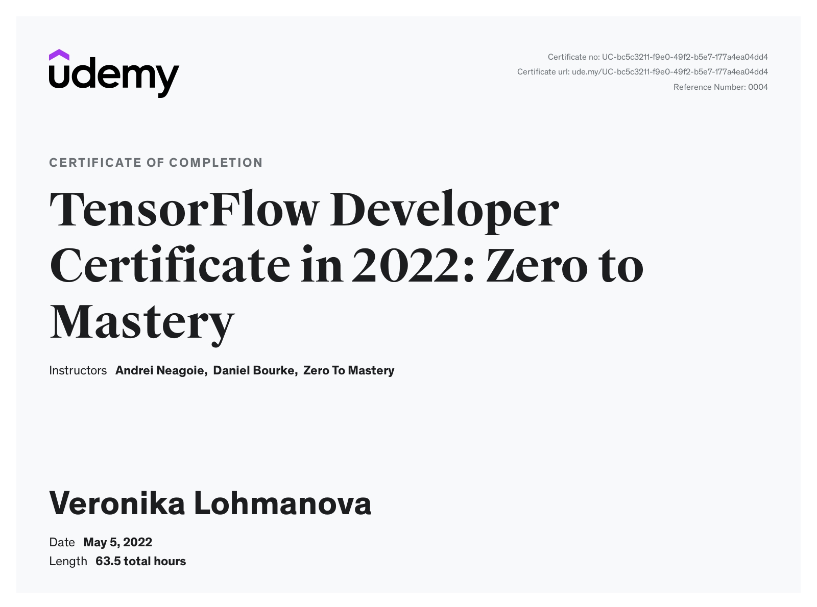 TensorFlow Developer Certificate in 2022: Zero to Mastery