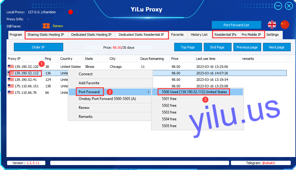 BP Proxy Switcher & YiLu Proxy