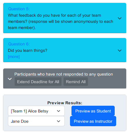 Mobile view of session results page