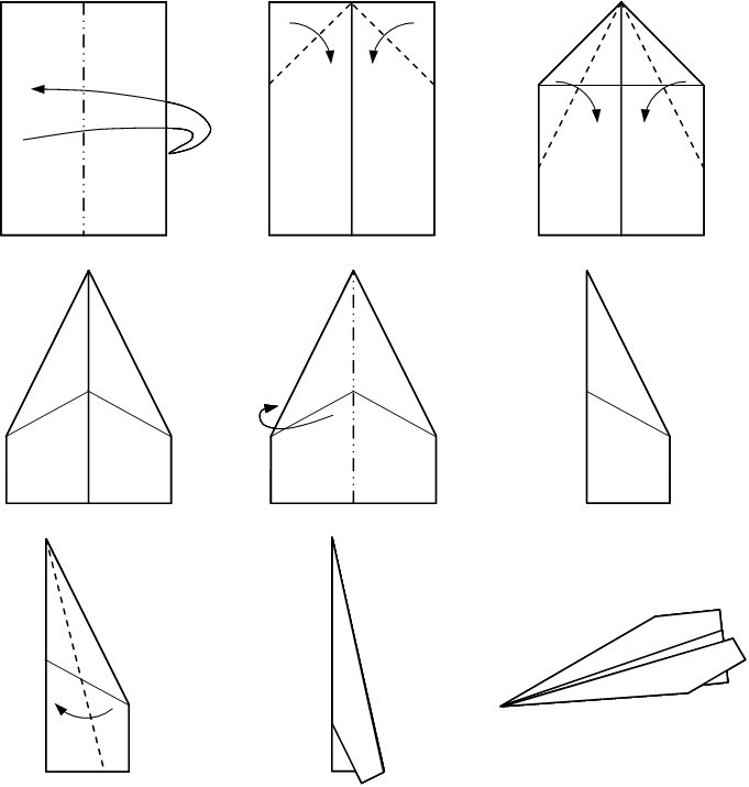 Traditional paper plane