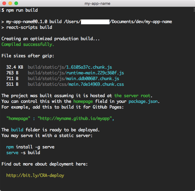 Create React App 2.0: npm run build