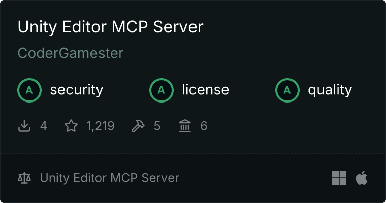 Unity MCP server