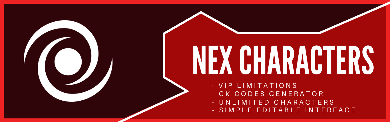 GitHub - NexCorp/nex_characters: A extension for nex_core | Manage all ...