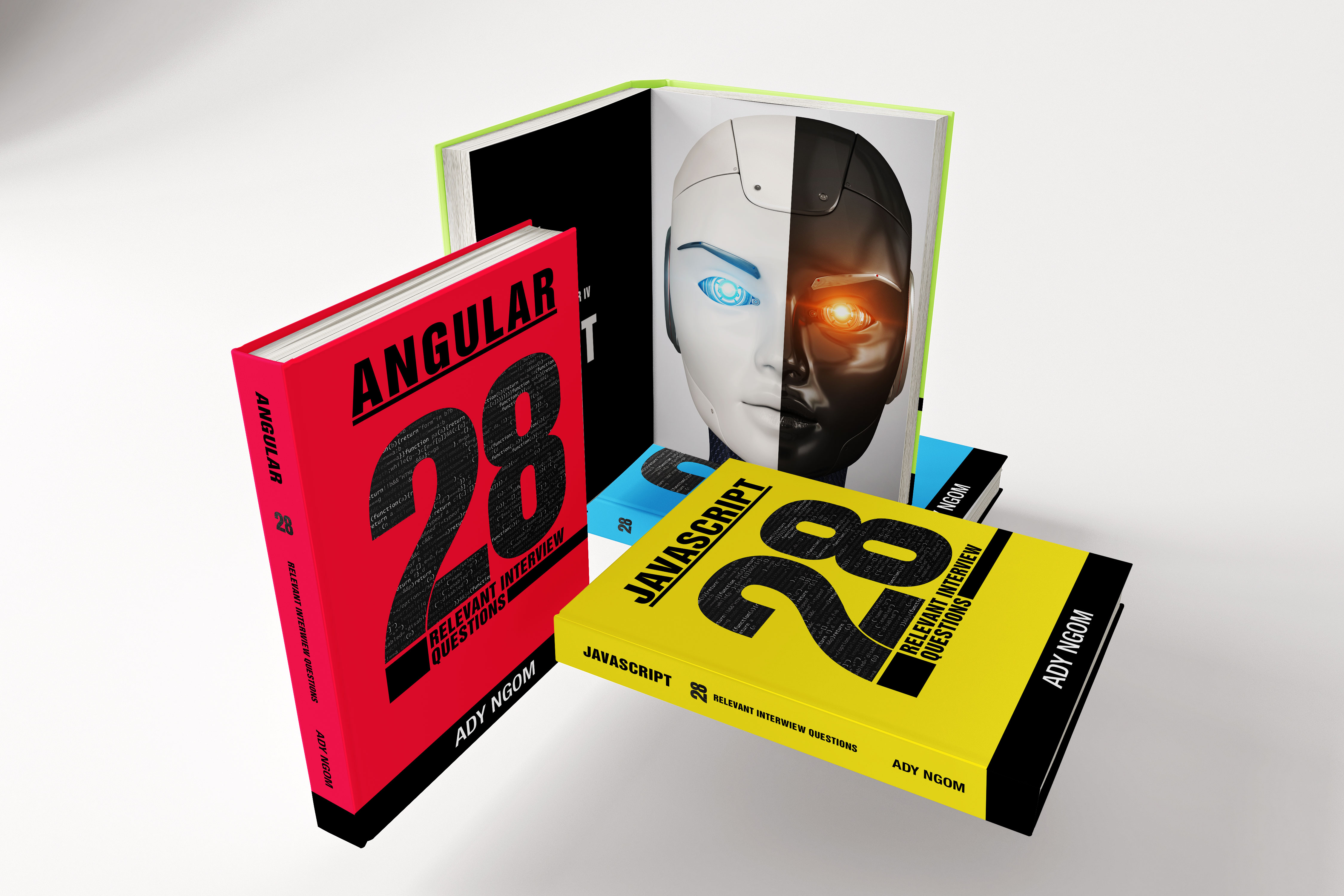 28 questions book series - JavaScript, Angular, React, Node