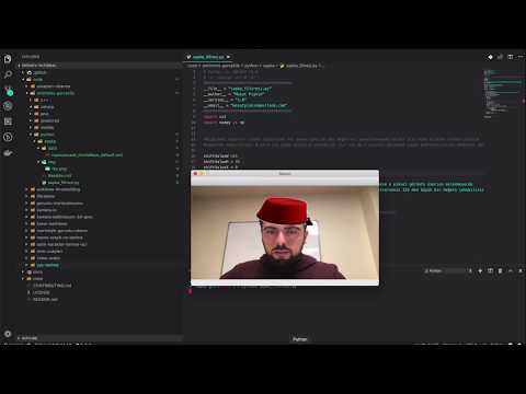 OpenCV ile  Yüz Tespiti ve Şapka Giydirme - Artırılmış Gerçeklik- Youtube