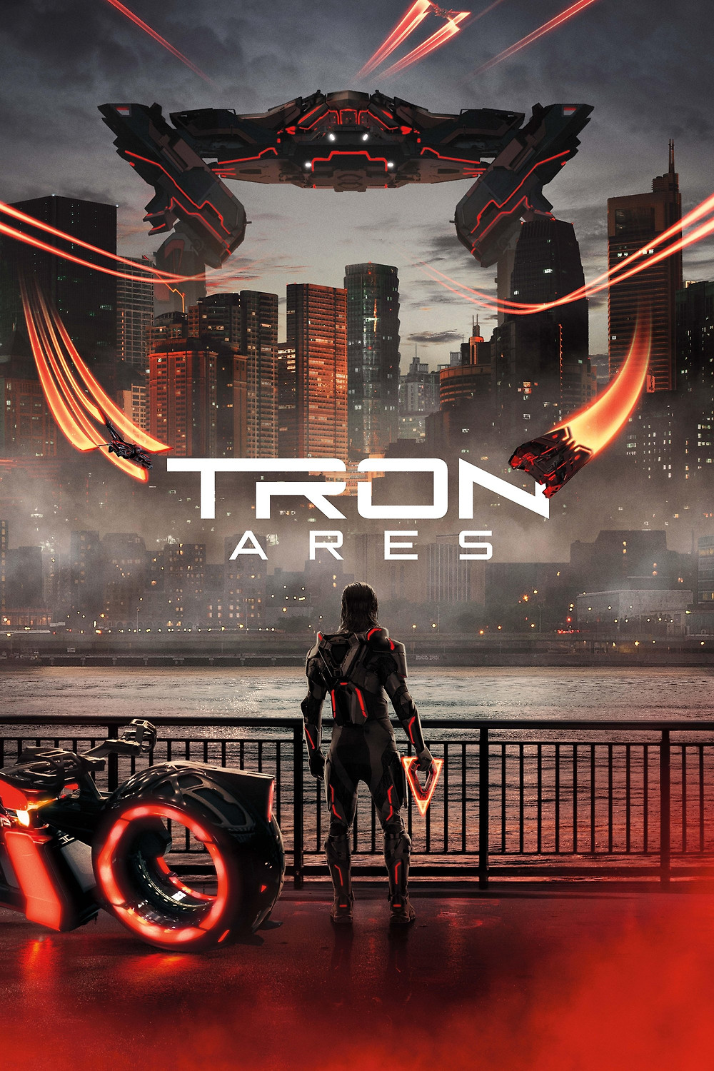 Tron: Ares poster and Letterboxd link