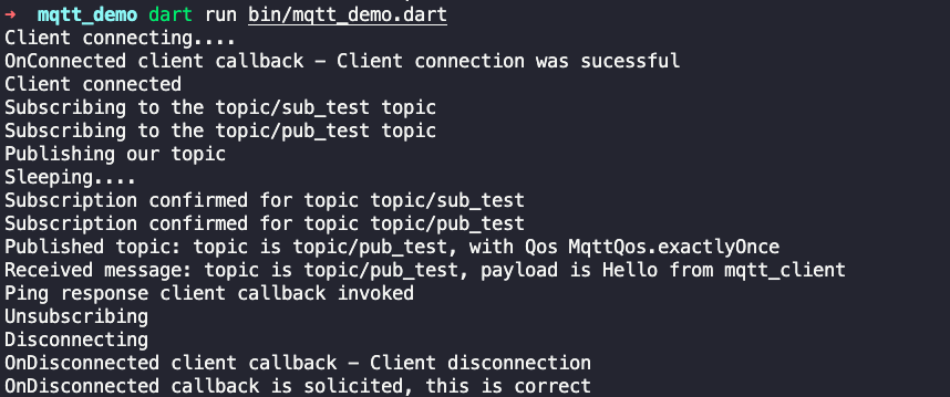 Dart MQTT test