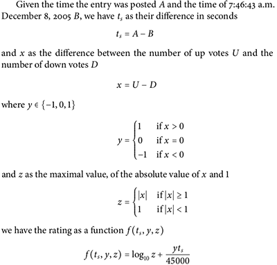 image of hot rank algorithm in latex