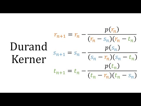 Durand-Kerner Method video