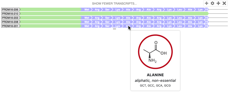 Transcripts track