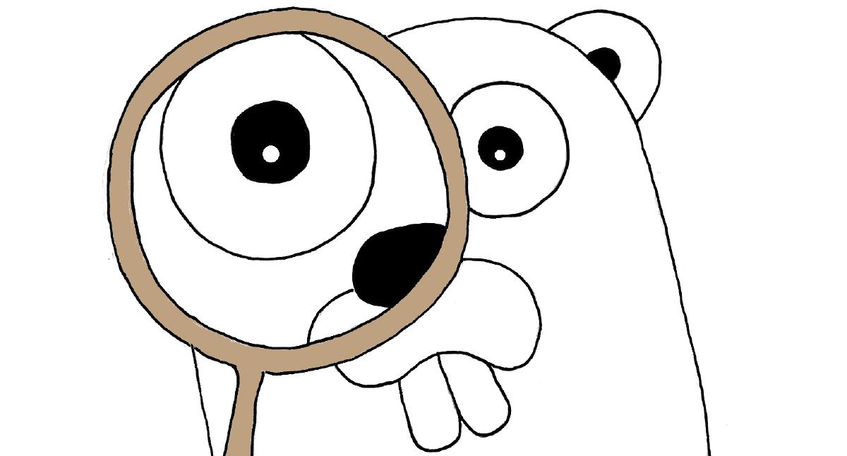 Gopher with magnifier