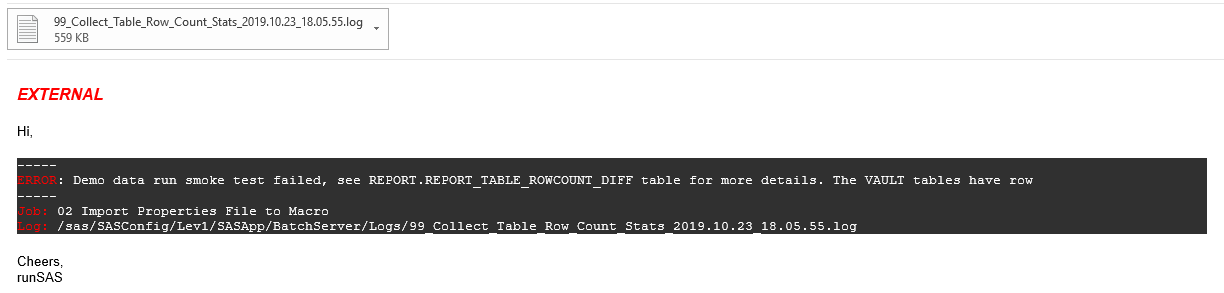 runSAS email