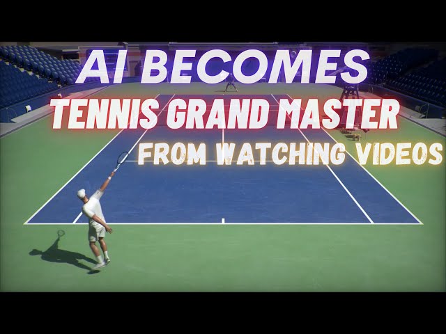 AI Learns How To Play Physically Simulated Tennis At Grandmaster Level By Watching Tennis Matches