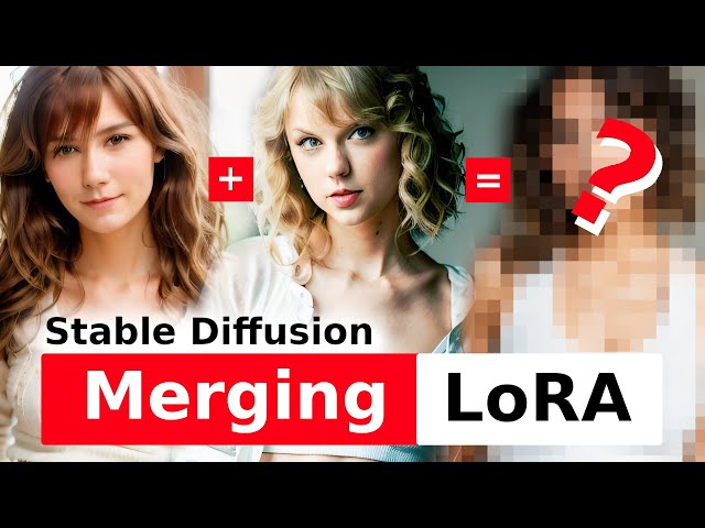 Stable Diffusion merging LoRA models How To