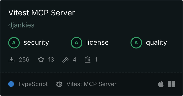 Vitest Server MCP server