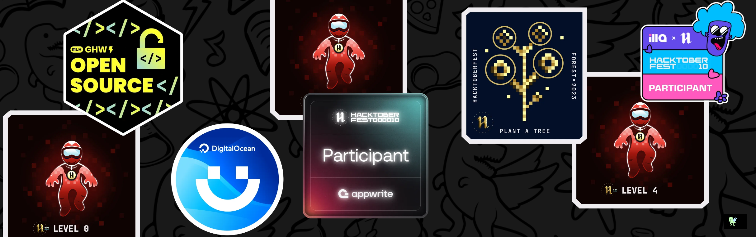 An image of @devabhay01's Holopin badges, which is a link to view their full Holopin profile