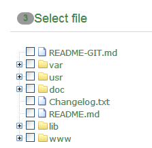 select file