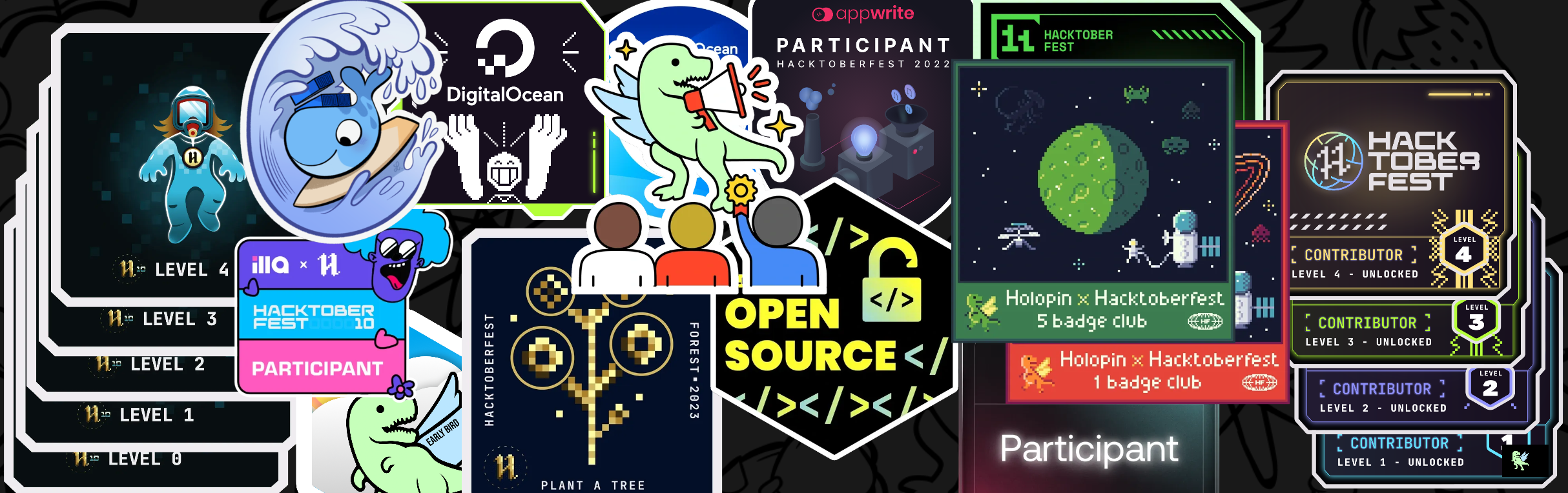 An image of @gcsandesh's Holopin badges, which is a link to view their full Holopin profile